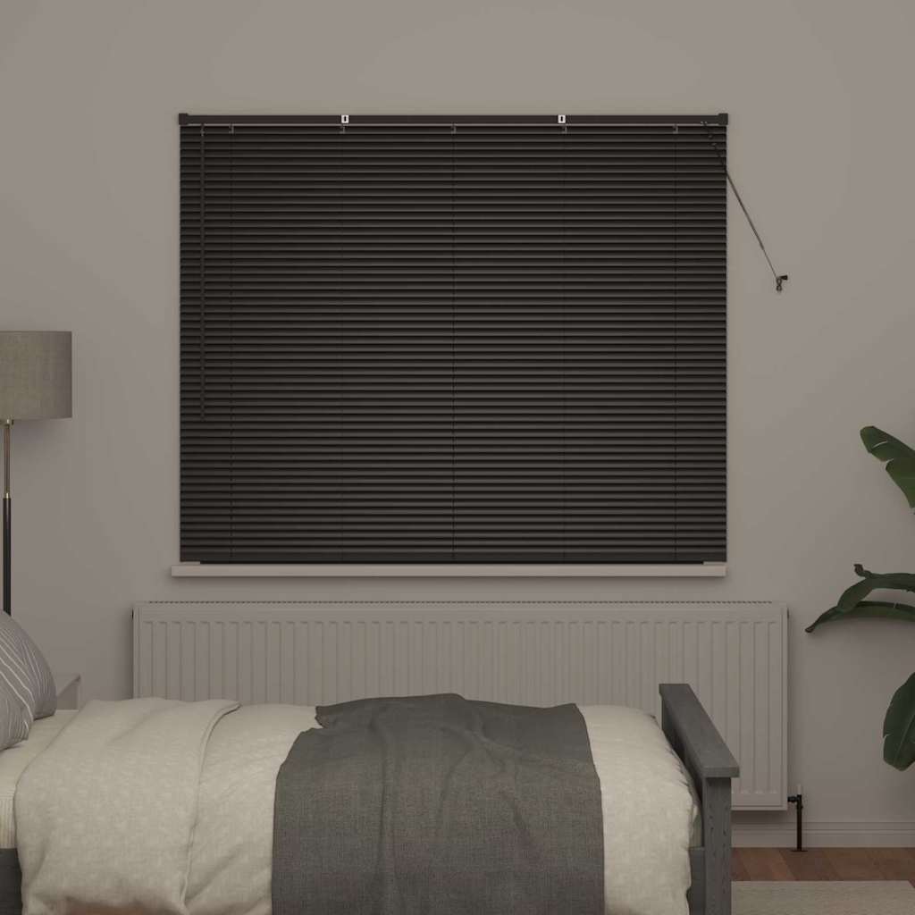Vidaxl venetiaanse jaloezieën zwart 130 x 155 cm aluminium