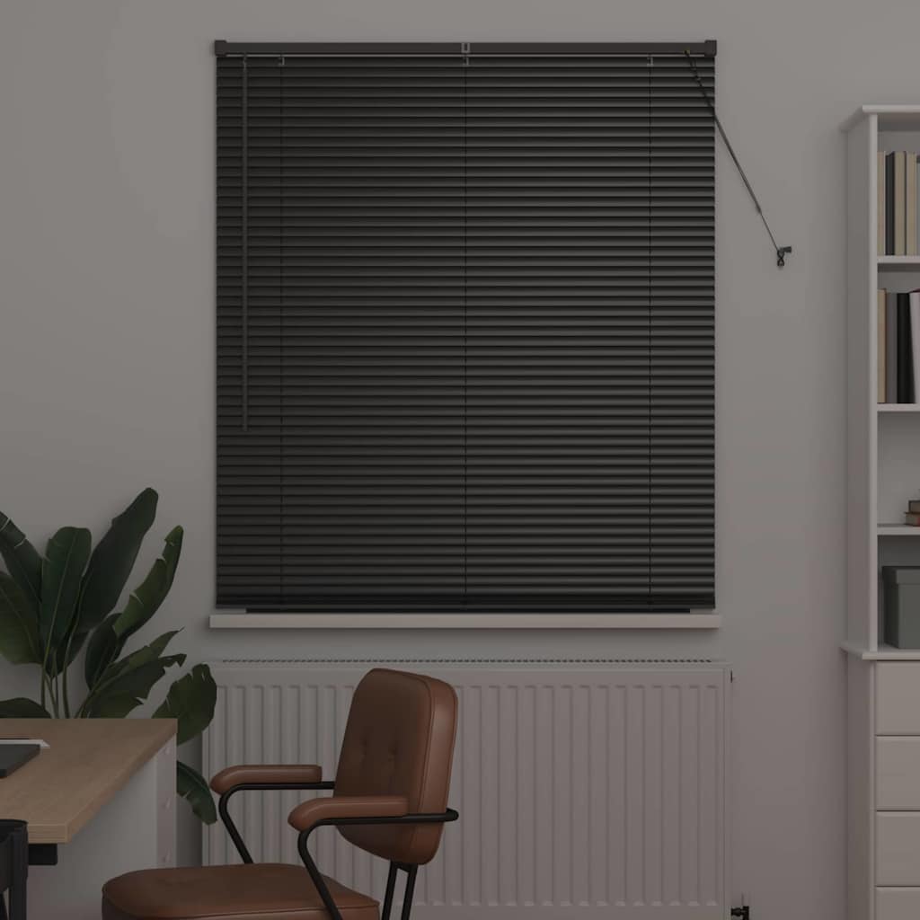 Vidaxl venetiaanse jaloezieën zwart 175 x 110 cm aluminium