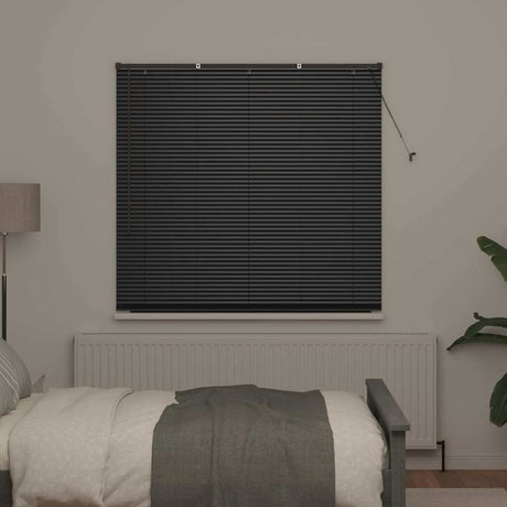 Vidaxl venetiaanse jaloezie zwart 175 x 150 cm 25 mm aluminium