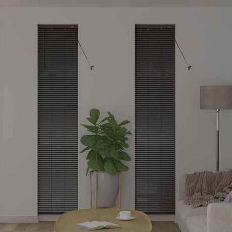 Vidaxl venetiaanse jaloezie zwart 220 x 40 cm 25 mm aluminium