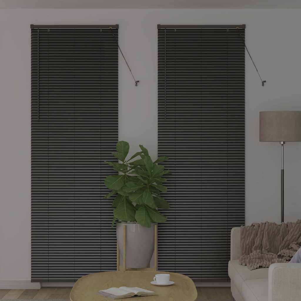 Vidaxl venetiaanse jaloezieën zwart 220 x 75 cm aluminium