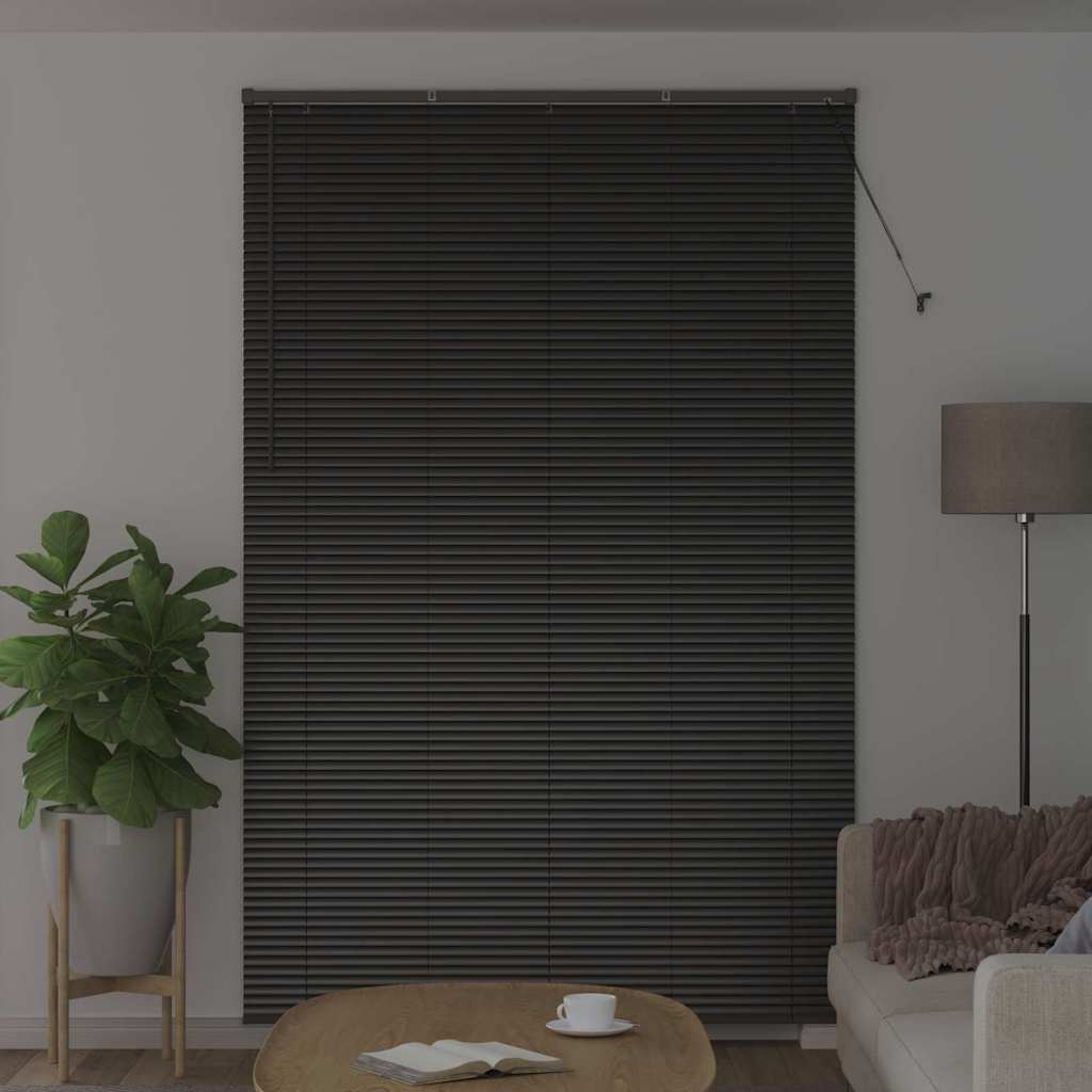 Vidaxl venetiaanse jaloezieën zwart 220 x 140 cm aluminium