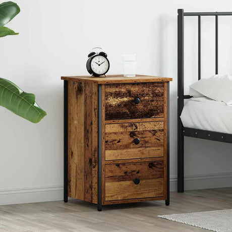 Vidaxl nachtkastje bruin 40 x 36 x 60 cm massief gerecycled hout