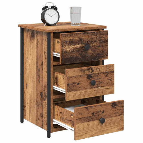 Vidaxl nachtkastje bruin 40 x 36 x 60 cm massief gerecycled hout