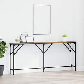 Vidaxl wandtafel artisanaal eikenkleurig 180 x 23 x 75 cm