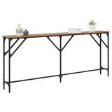 Vidaxl wandtafel artisanaal eikenkleurig 180 x 23 x 75 cm