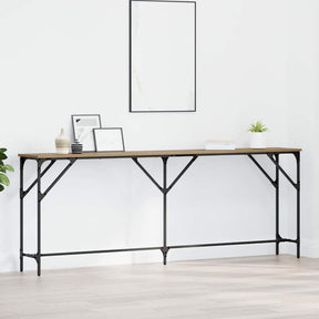 Vidaxl wandtafel artisanaal eikenkleurig 200 x 29 x 75 cm
