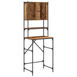 Vidaxl wasmachinekast oudhout 68 x 48,5 x 194 cm bewerkt hout