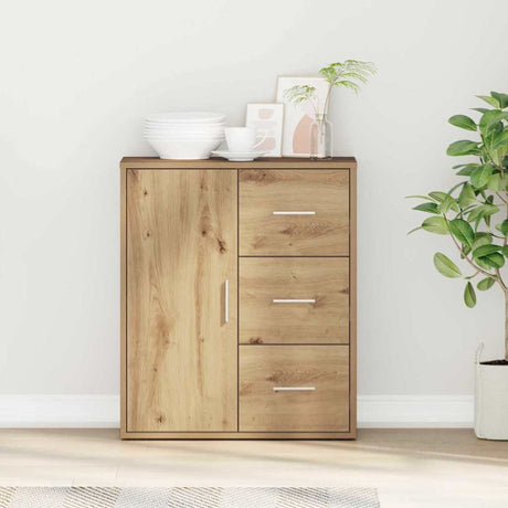 Vidaxl dressoir artisan eiken 60 x 31 x 70 cm bewerkt hout