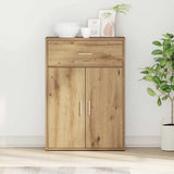 Vidaxl dressoir artisan eiken 60 x 30 x 84 cm bewerkt hout