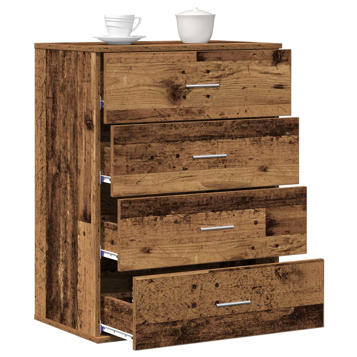 Vidaxl dressoir oudhout 60 x 39 x 80 cm bewerkt hout