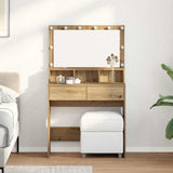 Vidaxl plafondtafel artisan eiken 80 x 41 x 134,5 cm bewerkt hout