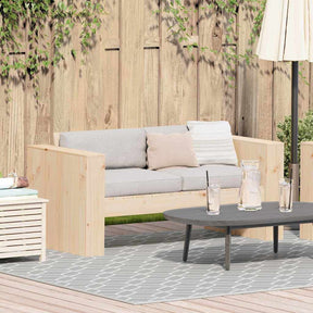 Vidaxl tuinbank naturel 134 x 60 x 62 cm massief grenenhout