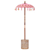 Vidaxl balinese parasol met basis roze 95 x 95 x 260 cm