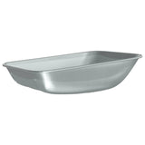 Vidaxl vervanging voor kruiwagenlade zilver 80 x 60 x 25 cm staal