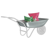 Vidaxl vervanging voor kruiwagenlade zilver 80 x 60 x 25 cm staal