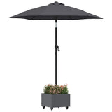 Vidaxl parasolvoet antraciet 45 x 45 x 45 cm staal