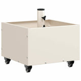 Vidaxl parasolvoet wit 45 x 45 x 45 cm staal