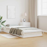 Vidaxl vloerbedframe wit 90 x 210 cm massief grenenhout