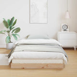 Vidaxl vloerbedframe naturel 80 x 220 cm massief grenenhout