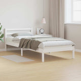 Vidaxl bedframe wit 215,5 x 95,5 x 69,5 cm massief vurenhout