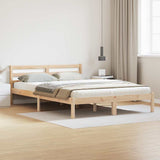 Vidaxl bedframe bruin 215,5 x 165,5 x 69,5 cm massief vurenhout