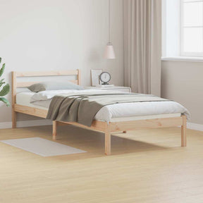 Vidaxl bedframe bruin 225,5 x 95,5 x 69,5 cm massief vurenhout