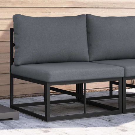 Vidaxl buitenmeubilair metaal zwart en anthraciet 70 x 71,5 x 71 cm