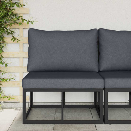 Vidaxl buitenmeubilair metaal zwart en anthraciet 70 x 71,5 x 71 cm