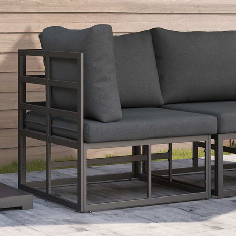 Vidaxl buitenmeubilair metaal zwart en anthraciet 71,5 x 71,5 x 71 cm