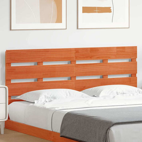 Vidaxl hoofdbord bruin 140,5 x 3 x 80 cm massief grenenhout