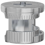 Vidaxl cam lock moeren 2 pcs zilver 12 x 10 mm staal