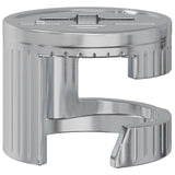 Vidaxl cam lock moeren 2 pcs zilver 15 x 11,5 mm staal