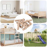 Vidaxl houten dowels 24000 pcs bruin massief hout