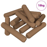 Vidaxl houten dowels 18000 pcs bruin massief hout