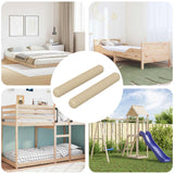 Vidaxl houten dowels 2 pcs bruin ø8 x 50 mm massief hout