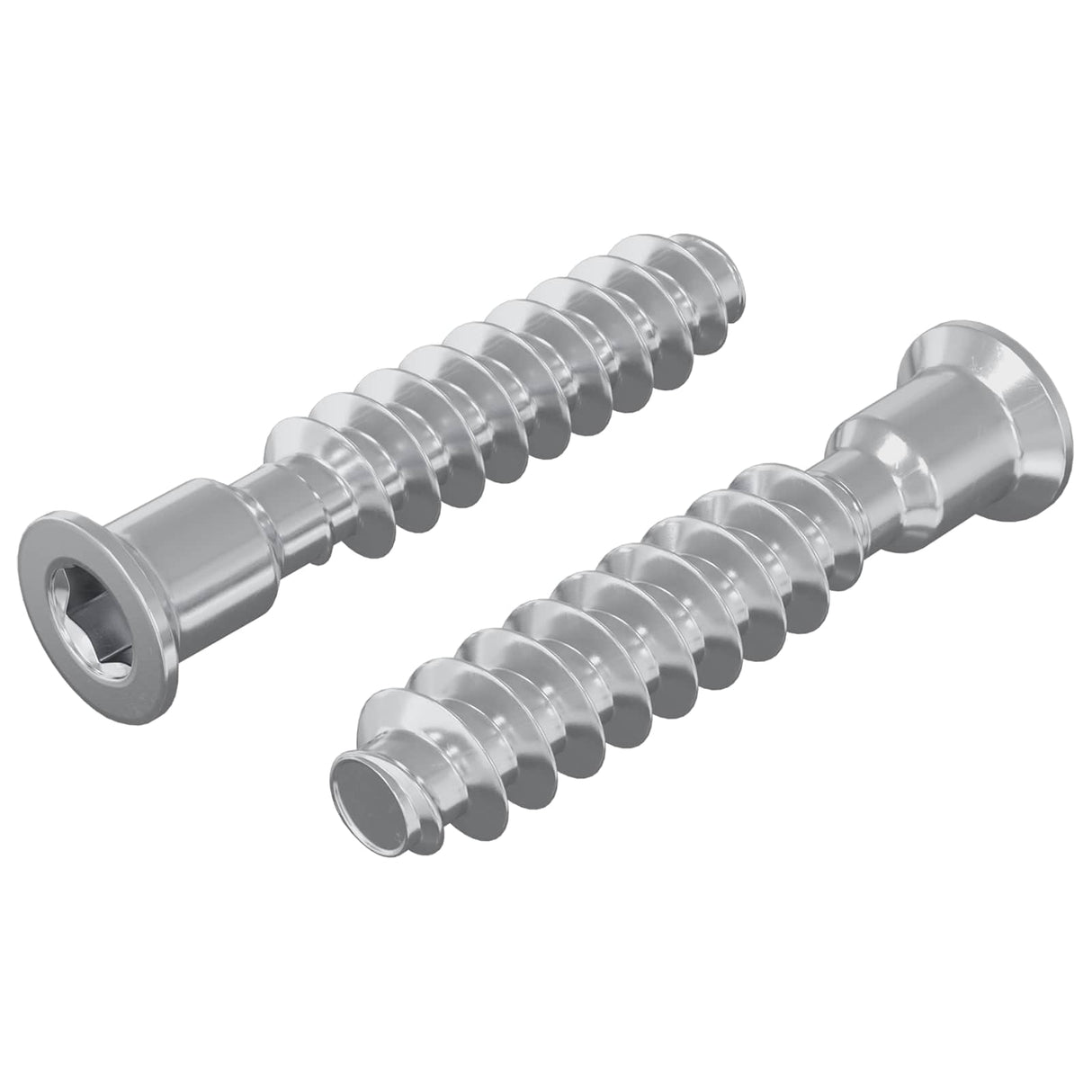 Vidaxl hoofdkapbout 2 pcs zilver m7 x 40 mm staal