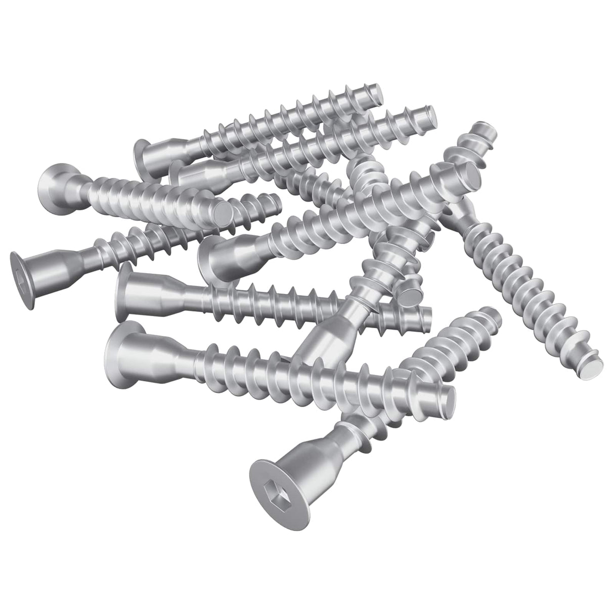 Vidaxl bevestigingsschroeven 2500 pcs zilver metaal