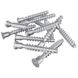 Vidaxl bevestigingsschroeven 2500 pcs zilver metaal