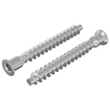 Vidaxl bevestigingsschroeven 2 pcs zilver ø7 x 58 mm metaal