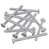 Vidaxl meubelschroeven 12 pcs zilver m6 x 85 mm staal