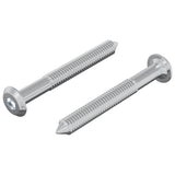 Vidaxl bout 2 pcs zilver m6 x 50 mm staal