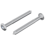Vidaxl bout 2 pcs zilver m6 x 60 mm staal