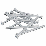 Vidaxl bout 1200 pcs zilver m6 x 85 mm staal