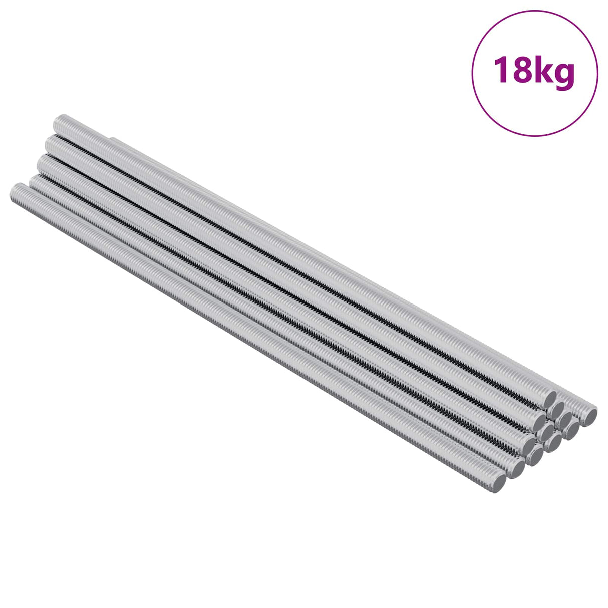 Vidaxl draadstaaf 600 pcs zilver staal