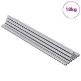 Vidaxl draadstaaf 600 pcs zilver staal
