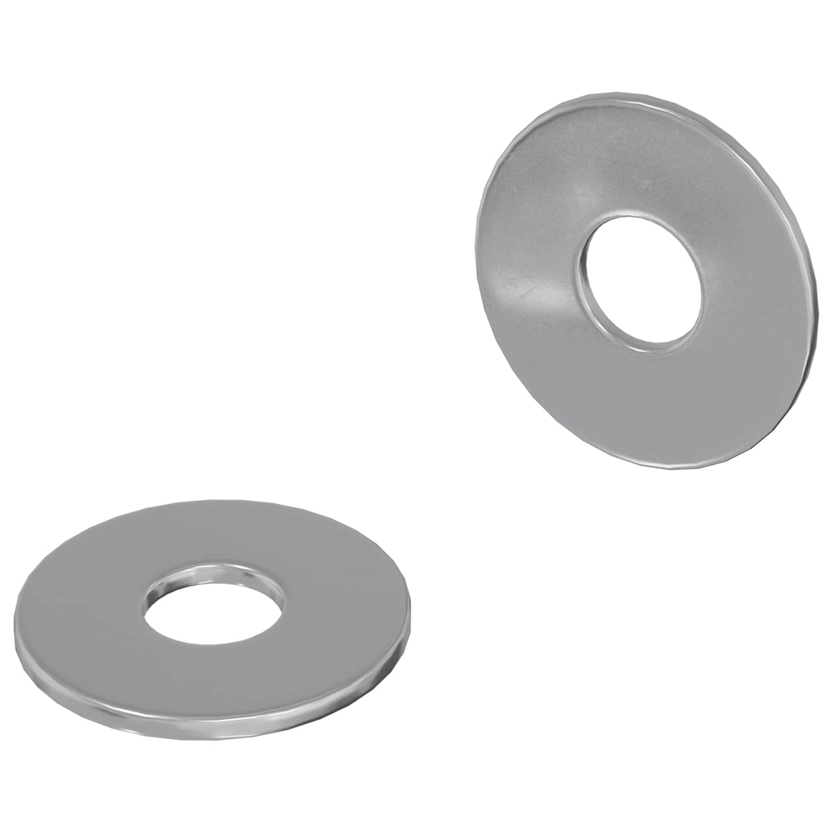 Vidaxl washers 2 pcs zilver 18 x 18 x 1,2 mm ijzer
