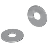 Vidaxl washers 2 pcs zilver 18 x 18 x 1,2 mm ijzer