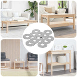 Vidaxl washers 12 pcs zilver 12 x 12 x 1,2 cm ijzer