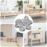 Vidaxl zeshoekige moeren 3600 pcs zilver ijzer